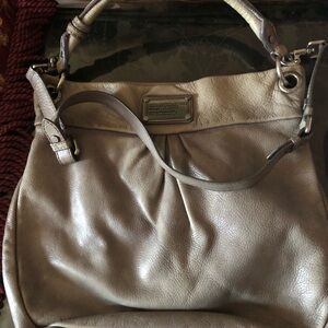 Marc Jacobs Cream Leather Hobo Bag